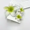 Pinza para el Cabello de Flor de Plumeria, Accesorio para el Cabello de Mujer de Alta Gama, Pinza de Tiburón para la Parte Posterior de la Cabeza, Pinza Lateral de Alta Gama para el Cabello