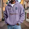 Sitio Web Independiente Transfronterizo Moda Masculina Nueva Más Vendido Bolsillo Múltiple Cremallera Nueva Sudadera Comercio Exterior Sudadera de Moda Serie NFL