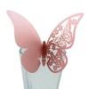 Amazon Tarjeta de Copa Mariposa Hueca Tarjeta de Asiento Mariposa Blanca Tarjeta Láser Pegatina de Pared 3D Tarjeta de Papel Decorativa