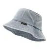 Sombrero de Pescador Casual de Mezclilla con Ala Ancha, Nuevo y de Moda para Primavera y Verano Estilo Coreano para Mujer, Sombrero de Cubo de Moda para Exteriores, Parasol y Protección Solar para Hombres