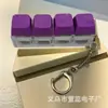 Várias Cores, Sem Luzes, Teclado Quatro-em-Um Chaveiro Aliviador de Estresse, Pingente de Mochila, Brinquedo Aliviador de Estresse