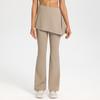 Pantalones de Yoga tipo Falda Levanta Glúteos Antibacterianos Estilo 'Naked' Cortina de Pedos Mallas Exteriores para Correr Pantalones Acampanados para Baile y Fitness