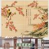 Cortina de Bambú China Cortina Enrollable Cortina de Entrada Ambiente Retro Fondo de Paisaje Partición Sala de Té Ambiente Pintura Decorativa