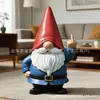 Gnomo Transfronterizo Nuevo Modelo con Dedo Medio Grosero, el Enano Grosero con Gesto de Dedo Medio, Regalo Decorativo