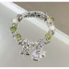 Pulsera Joker de Perlas de Corea del Sur para Mujer Estilo Ins Nicho de Alta Gama Acero Titanio Pulsera Pulsera de Pareja Pulsera Joyería Venta al por Mayor