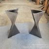 Suporte para Perna de Mesa de Mármore Perna Laje de Rocha Perna de Mesa Aço Inoxidável Pé de Titânio Titânio Preto Espelhado Hotel Sala de Estar Estilo Luxo Leve