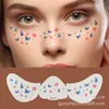 Nuevo Pegatina de Tatuaje de Pecas Faciales Impermeable Semi-Permanente Mariposa Flor Fruta Maquillaje de Pecas Faciales Pegatina Venta al por Mayor