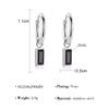 Pendientes de Zirconia Esmeralda de Moda de Venta Caliente Transfronterizos Europeos y Americanos para Mujer, Set de Clips para Oreja de Estilo Retro Geométrico de Moda al por Mayor