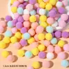 Pompones de Felpa de Poliéster de Color Mixto con Gradiente Alta Elasticidad Accesorios para Adornos DIY Muñecos de Peluche para Ropa Materiales Hechos a Mano