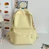 Mochila Color Block de Grande Capacidade, Design Simples com Letras, Adequada para o Trabalho e o Campus, Bolsa Feminina Versátil Estilo Ins