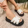 Amazon Comércio Exterior Chinelos de Solado Grosso 2026 Verão Casuais Chinelos Slip-On Abertos na Ponta para Uso Externo Tamanho Grande Sandálias de Praia