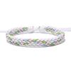 Pulsera Colorida de Verano Tejida a Mano con Cuerda de Cera Estilo Étnico PU Cuero Impreso Pulsera Cuerda Simple Multicolor Cuerda de Mano