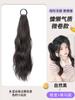 Coleta Postiza para Mujeres con Cabello Largo, Estilo Anillo de Cabello Artificial Natural, Atada Baja, Chica Dulce Energética, Trenza de Peluca Doble Cola de Caballo Ligeramente Rizada