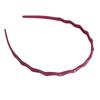 Diadema sencilla de color caramelo con tiras finas y onduladas para niña, ideal para salir, lavarse la cara, maquillarse y usar como tarjeta de presión para el cabello.