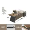 Mesa de Escritório de Luxo Leve Simples Moderna Sensação de Alto Padrão Gerente Presidente Mesa para Uma Pessoa Pequena Grande Mesa Executiva com Armário Lateral