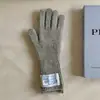 Exportação da Coreia do Sul ins Colorful Pouch Wrist Wrist Luvas de Malha Quente Estudante All-match Cold-proof Long Wool Riding
