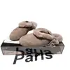 Jialuo Ya~Estilo europeu Mary Jane de uma tira bico fechado chinelo de meia pessoa preguiçosa sapatos Birkenstock sapatos femininos chinelo para usar ao ar livre felpudo