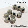 Ouro amor estrela de cinco pontas contas redondas DIY16mm cor celular cadeia brincos acessórios jóias contas flash bonito contas soltas