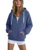 Sudadera larga gruesa para mujer de Amazon, serie de stock a largo plazo, estilo de venta caliente para otoño e invierno para parejas y uso casual