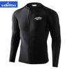 Roupa de Banho Estilo Novo Transfronteiriça Secagem Rápida Color Block Zíper Roupa de Surf Proteção Solar UPF50+ Tamanho Grande Manga Longa Peça Dupla Venda por Atacado