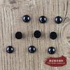 Olhos de Pelúcia Plástico Artesanal Acessórios para Nariz Olho Olho Feijão Preto Redondo Olho Fundo Plano Olho Preto Total Olho para Arte DIY