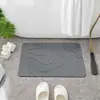 Tapete de Banheiro Simples de Lama Diatomácea Absorvente Tapete para Pés de Banheiro Porta de Banheiro Antiderrapante Doméstico Secagem Rápida Temu Dropshipping