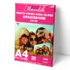 Papel fotográfico de alto brilho A4 papel para impressão de fotos 180g papel para impressão de fotos papel fotográfico jato de tinta papel fotográfico A4 atacado 20 folhas