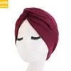 Gorro turbante de algodón estilo bohemio gorra retorcida gorra india gorra base para quimioterapia TJM-163