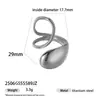Anillo de Acero Inoxidable con Forma Especial Europea y Americana Taina para Mujer Diseño de Nicho Versátil Anillo de Acero de Titanio Joyería de Lujo Ligero de Gama Alta