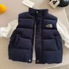 Chaleco de Algodón de Seda para Niños Sunshine 25 Invierno Marca de Moda para Niños Chaleco Acolchado Bebé Niño Pequeño Chaqueta de Algodón Gruesa sin Mangas