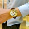 Reloj Mecánico Totalmente Automático para Hombre Sewor Reloj para Hombre Tourbillon Calado Luminoso Impermeable Negocios Retro Reloj para Hombre
