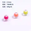 Cuentas de bola de color interior transparente de 8 mm en fabricantes de cuentas suministro directo pulsera mano DIY niños acrílico joyería accesorios