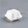 Cajas de Hamburguesa Desechables de Pulpa de Papel Cuidadosamente Seleccionadas para Restaurantes, Empaque para Llevar para Pasteles de Cumpleaños, Postres y Loncheras Portátiles para Oficinistas