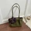 Bolso de mano de alta gama transfronterizo, elegante nuevo modelo de verano 2026, popular bolso de hombro versátil con patrón tejido, bolso tote