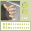 Cor sólida simples Nail Art Advanced Sense removível branco acabado 24 Nude preto branco vermelho vestido armadura
