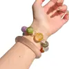 Pulsera de cuentas múltiples de amatista roja natural, pulsera de cristal blanco y ágata púrpura, estilo de nicho de moda, un regalo para amigos