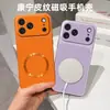 Adecuado para iPhone 18 Pro Max, funda de teléfono magnética con textura de cuero para negocios, convierte el iPhone 17 en una pantalla protectora grande de visión Corning