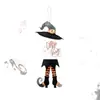 Colgante de Personaje de Madera de Halloween Transfronterizo Juego de 3 Piezas Decoración de Puerta Sala de Estar Dormitorio Decoración de Pared Fiesta de Halloween