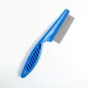 Pente para animais de estimação transfronteiriço, pente para pulgas de gato, pente para pulgas de cachorro, pente removedor de pelos, pente de plástico de dentes finos, pente de agulha de aço, pente para gato