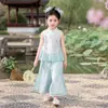 Nuevo Conjunto Hanfu para Niños Estilo Chino, Nuevo Modelo Verano 2026, Traje Tang Diario Estilo Nacional, Atuendo Tradicional para Actuación del 1 de Junio para Niñas