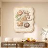 Pintura Decorativa de Ruyi de Caqui para Caja de Medidor Magnética Panel Vertical Estilo Crema para Cubrir Cajas de Corriente Fuerte y Débil