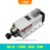 Changsheng 2.2Kw Cabezal de Motor de Husillo para Máquina de Grabado 1.5 Cuadrado 4 Refrigerado por Aire Máquina de Corte Inferior 3.5Kw Alta Velocidad 4.5/6