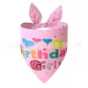 Bufanda Triángulo Navideña para Mascotas Transfronteriza Cuadros Perro y Gato Babero Bufanda Estampada con Diseños Personalizables