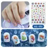 Suministro transfronterizo de nuevas pegatinas de uñas con purpurina impermeables, pegatinas de cinta impermeables, pequeñas calcomanías de uñas frescas para niños.