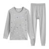 Conjunto de Ropa Interior Térmica para Hombre, Capa Base Fina de Algodón, Suéter y Pantalones de Algodón, Ropa y Pantalones de Algodón Puro para Adulto Joven de Otoño