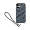 Diseño de Pliegues Tridimensionales de Gama Alta Adecuado para Apple 17 Pro Max, Funda para Teléfono Apple 18, iPhone 15/14/16 con Correa