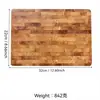 Tabla de cortar de madera de teca hecha de madera maciza, accesorio de cocina, adecuada para cortar verduras y carne, antibacteriana y resistente al moho