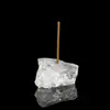 Venda Direta da Fábrica Porta-Incensos de Pedra Bruta de Cristal Difusor de Pedra Aromática de Partículas Grandes Base de Incenso de Pedra de Cristal Ornamento de Mesa