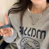 Personalizado moda novo camisola quadriculado amor colar feminino design sentido I hip-hop nicho simples colar atacado