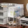 Caixa de Armazenamento para Máscaras Faciais, Caixa Organizadora de Acrílico com Compartimentos para Maquiagem, Organizador de Mesa de Grande Capacidade para Produtos de Skincare